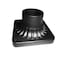 Designers Fountain 5.75in Black Pier Mount For Outdoor Post Lamps 1916-BK - alternate 1